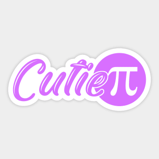 Cutie pi Sticker